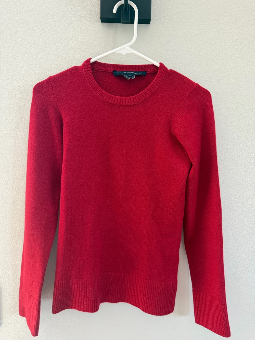 French Connection Red Crewneck Sweater
